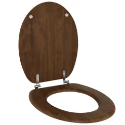 Abattant WC 18 pouces façon bois acacia Rustique Mimétisme