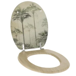Abattant WC 18 pouces façon bois Palmiers Florida