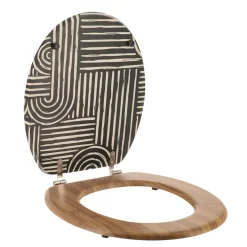 Abattant WC 18 pouces MDF Ethnic Vibes Noir