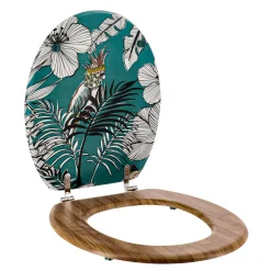 Abattant WC 18 pouces MDF Jungle Fever Bleu