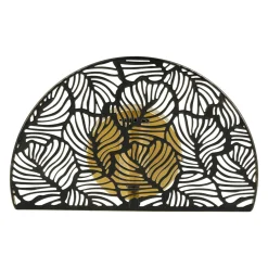 Applique murale métal (24 x 15,5 cm) Calathea Noire