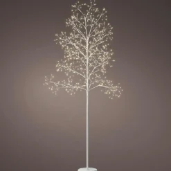 Arbre lumineux 672 LED (H180 cm) Holly Tilleul Blanc et blanc chaud