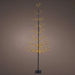 Arbre lumineux 360 LED (H180 cm) Sapin d'hiver Blanc chaud doré