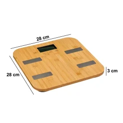 Balance Pèse personne électronique Impédancemètre Bambou