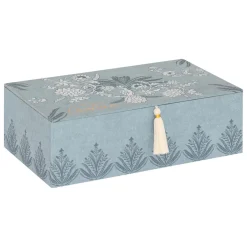 Boite à couture bois (30 x 10 cm) Wild Bleue
