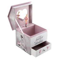 Boîte à musique enfant (H16 cm) Ballerine Rose
