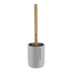 Brosse WC polyrésine Purebamboo Gris clair