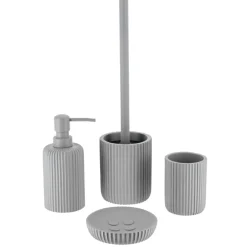 Brosse WC Timeless Strié Gris clair