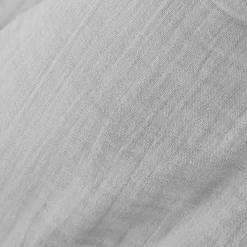 Cache-sommier Gaze de coton (180 x 200 cm) Gaïa Gris nuage