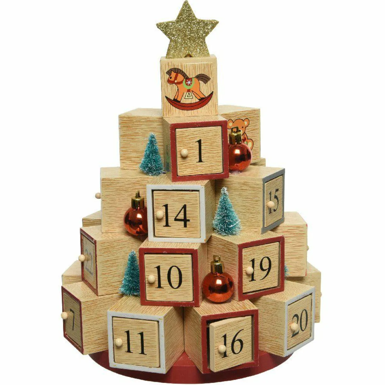 Calendrier de l'Avent à remplir Sapin festif Multicolore