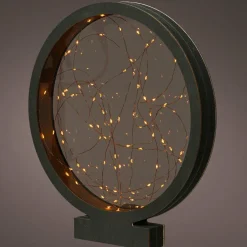 Cercle lumineux à piles 80 LED (H38,5 cm) Blanc chaud