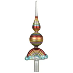 Cimier de sapin en verre Arc-en-ciel Multicolore