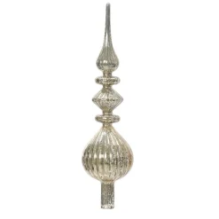 Cimier de sapin en verre Lyrique Argent