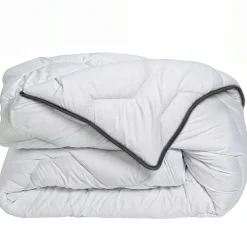 Couette très chaude enveloppe percale de coton (240 x 220 cm) Galaxie Blanche