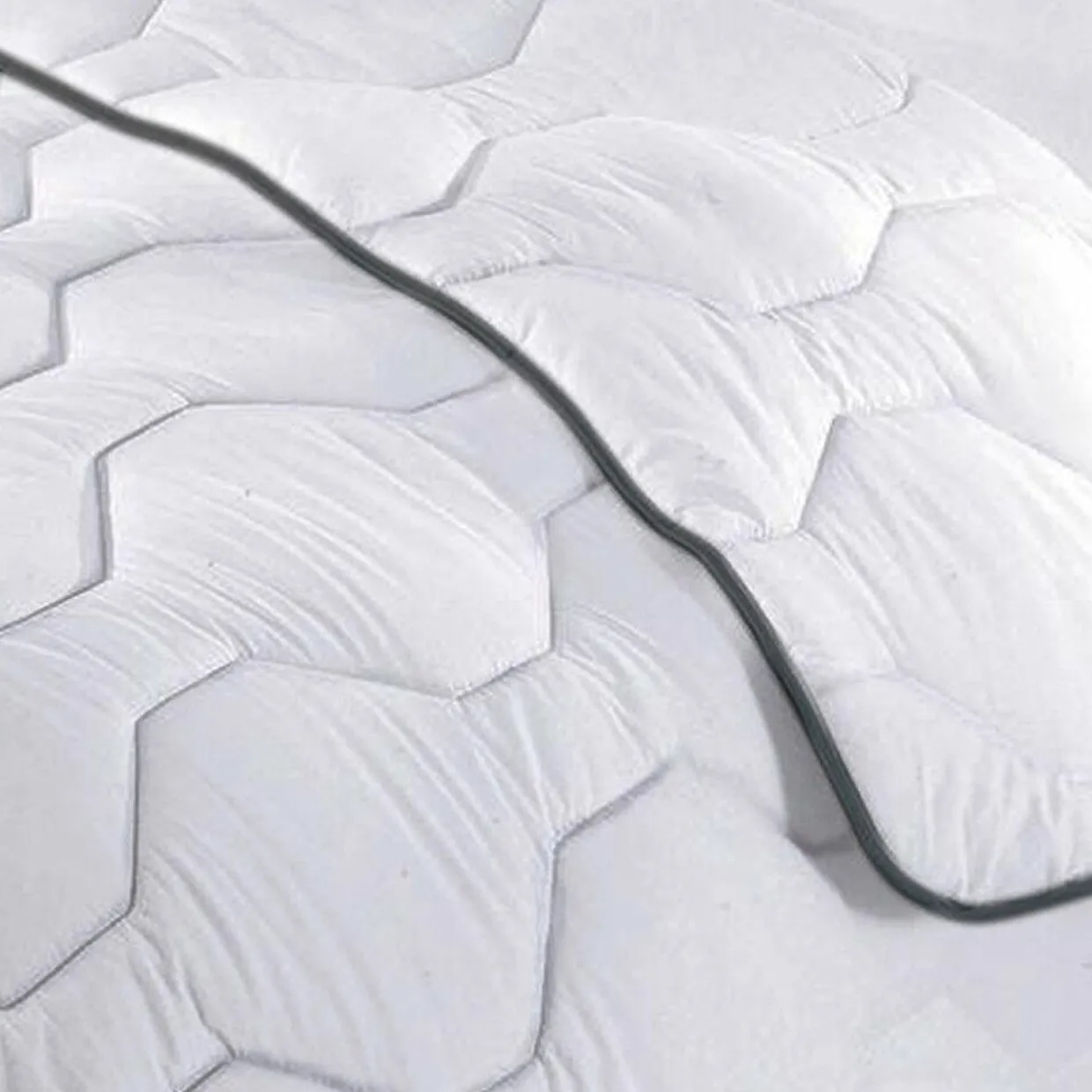 Couette très chaude enveloppe percale de coton (140 x 200 cm) Galaxie Blanche