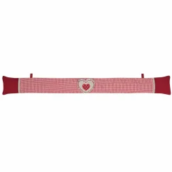 Coussin bas de porte coton (90 x 10 cm) Marianne Rouge