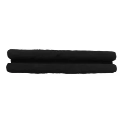 Coussin bas de porte double velours cotelé (80 cm) Ernest Noir