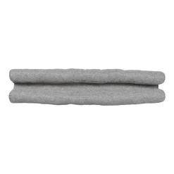 Coussin bas de porte double effet lin (80 cm) Alfred Gris