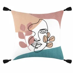 Coussin carré (40 cm) Esquisse Multicolore