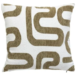 Coussin carré (40 x 40 cm) Safina Vert kaki