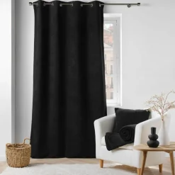 Coussin carré bouclette (45 x 45 cm) Wooly Noir