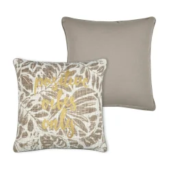 Coussin carré coton (40 x 40 cm) Hemera Taupe