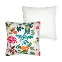 Coussin carré coton (45 x 45 cm) Emmy Ecru