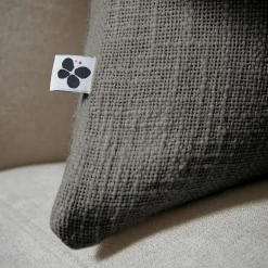 Coussin carré coton (45 x 45 cm) Sixtine Gris ardoise