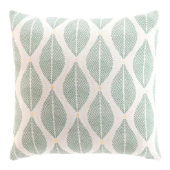 Coussin carré coton (45 x 45 cm) Maho Vert sauge