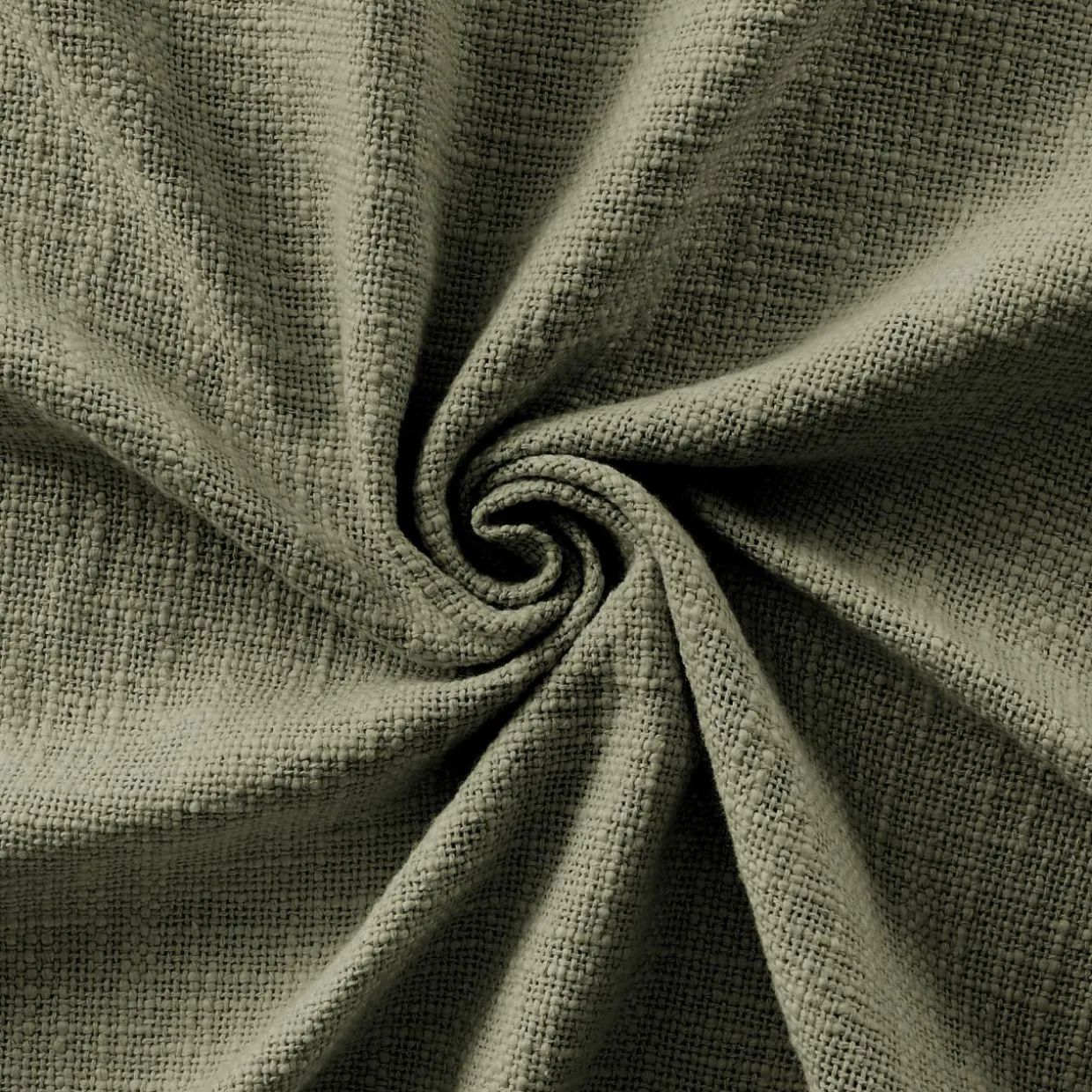 Coussin carré coton (60 x 60 cm) Sixtine Vert romarin