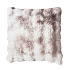 Coussin carré fausse fourrure (50 x 50 cm) Toronto Taupe