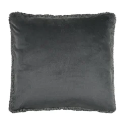 Coussin carré fausse fourrure (50 x 50 cm) Dudley Gris souris