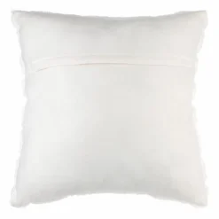 Coussin carré fausse fourrure (45 x 45 cm) Manoir Blanc