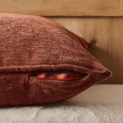 Coussin carré tissé (45 x 45 cm) Magnus Terracotta