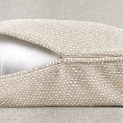 Coussin carré tissé (50 x 50 cm) Oscar Taupe