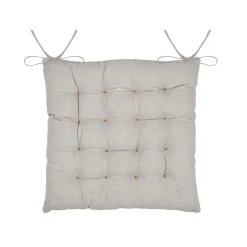 Coussin de chaise carré coton (40 x 40 cm) Ornon Taupe