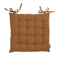 Coussin de chaise carré coton (40 x 40 cm) Pixel Camel