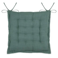 Coussin de chaise carré coton (38 x 38 cm) Helios Vert