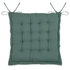 Coussin de chaise carré coton (38 x 38 cm) Helios Vert