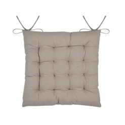 Coussin de chaise carré coton (38 x 38 cm) Hemera Taupe