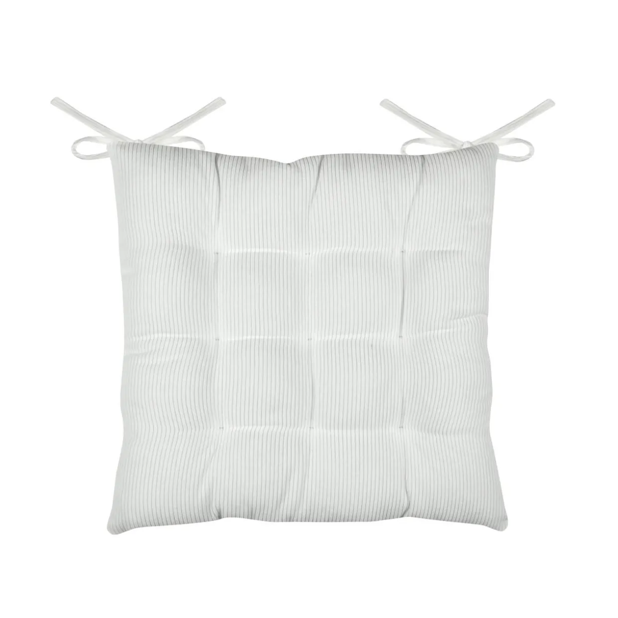Coussin de chaise carré velours (38 x 38 cm) Dandy Ecru