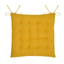 Coussin de chaise carrée coton (38x38 cm) Emmy Multicolore