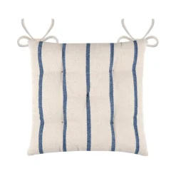 Coussin de chaise extérieur toile de coton (40 x 40 cm) Ocealys Bleu marine