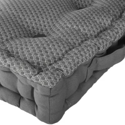 Coussin de sol carré coton (40 x 40 cm) Otto Gris