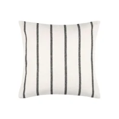 Coussin extérieur carré toile de coton (50 x 50 cm) Ocealys Noir