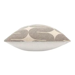 Coussin rectangulaire coton (40 x 60 cm) Ondine Noir
