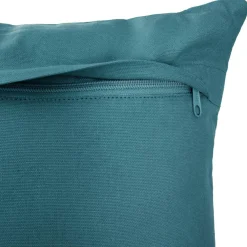 Coussin rectangulaire coton (30 x 50 cm) Otto Bleu canard