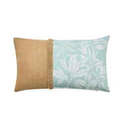 Coussin rectangulaire coton (30 x 50 cm) Hera Bleu