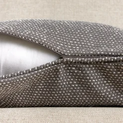Coussin rectangulaire tissé (40 x 60 cm) Oscar Gris anthracite