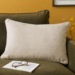Coussin rectangulaire tissé (40 x 60 cm) Oscar Taupe